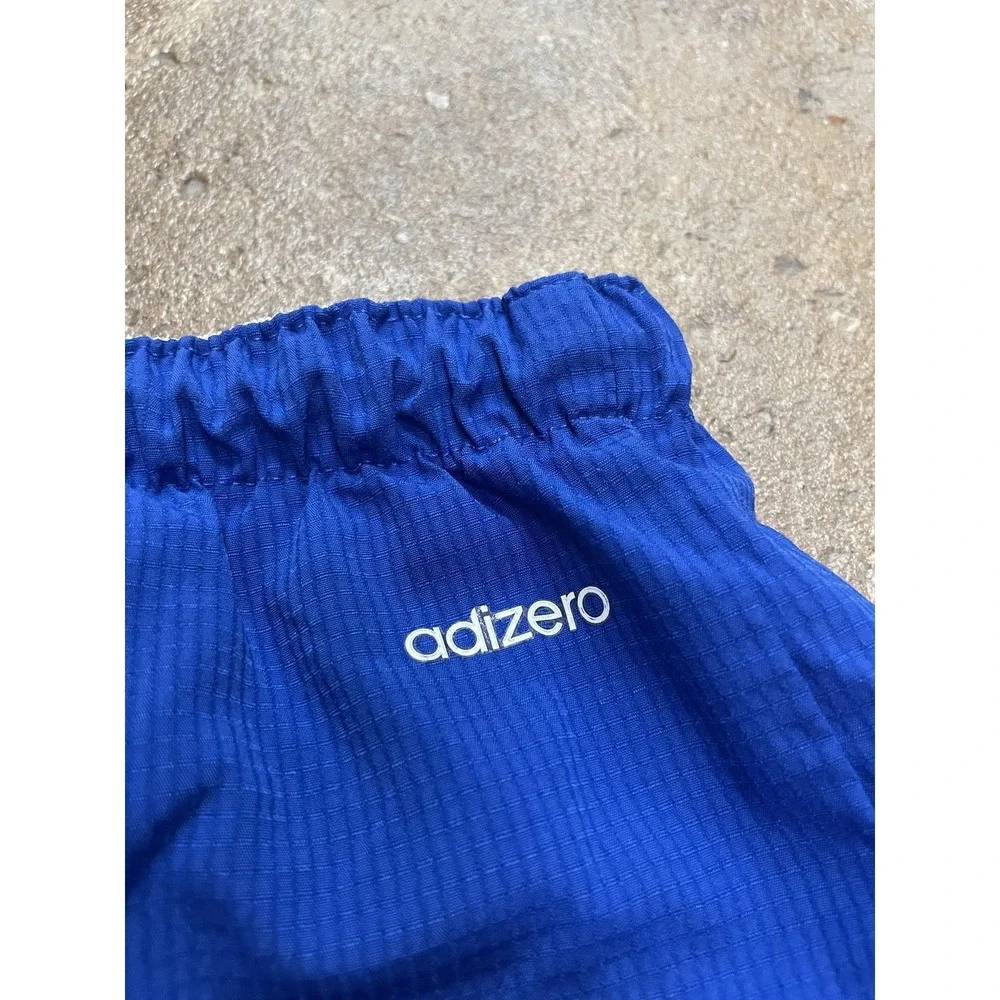 Adidas Shorts Youth 14 Blue 3-Stripes Adizero Athletic Soccer Running Gym‎